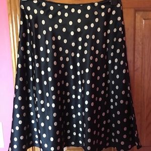 INC Silk Polka Dot Skirt